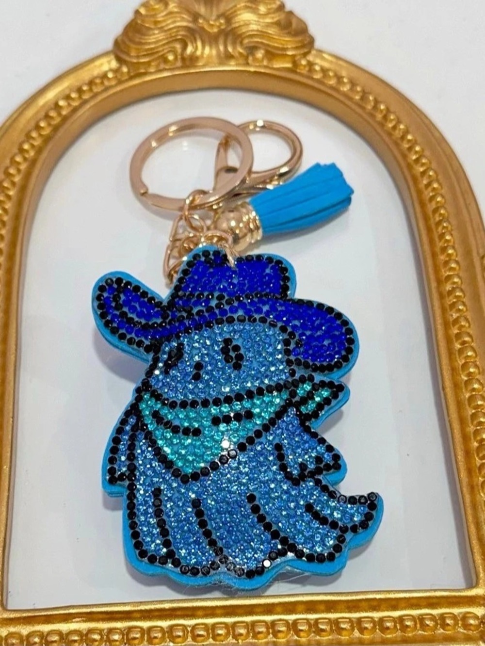 New Blue Cowboy Ghost Keychain
